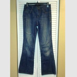 Vintage Calvin Klein Bootcut Jeans, Distressed/Worn, Size 27/4, Pre-Owned